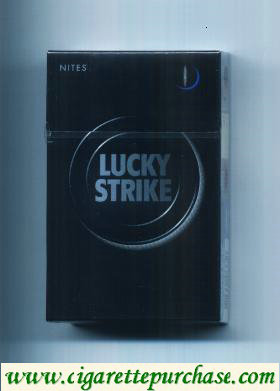 Lucky Strike Nites cigarettes hard box